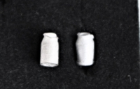 H0 milk cans, 2 pieces