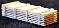 Stack of boards in N / TT gauge, light wood