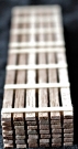 H0 Stack of boards, dark wood